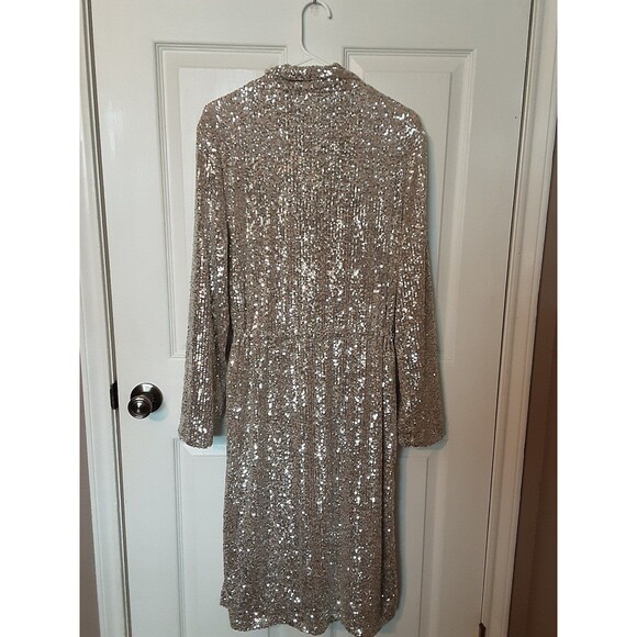 Steve Madden Show Stopper Sequin Duster Jacket - Picture 5 of 8
